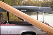 Truck rack with canoes